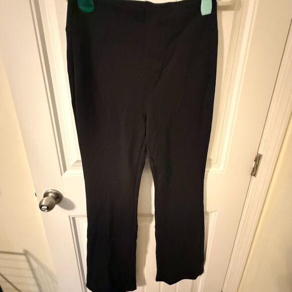 High Waisted Flare Work Pants with Pockets MD Black $59.95 - Picture 2 of 4